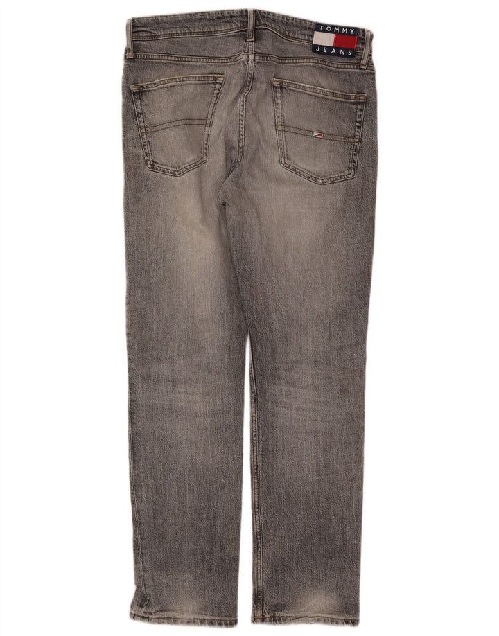 Tommy Hilfiger Jean Slim Homme W32 L30 Gris Coton