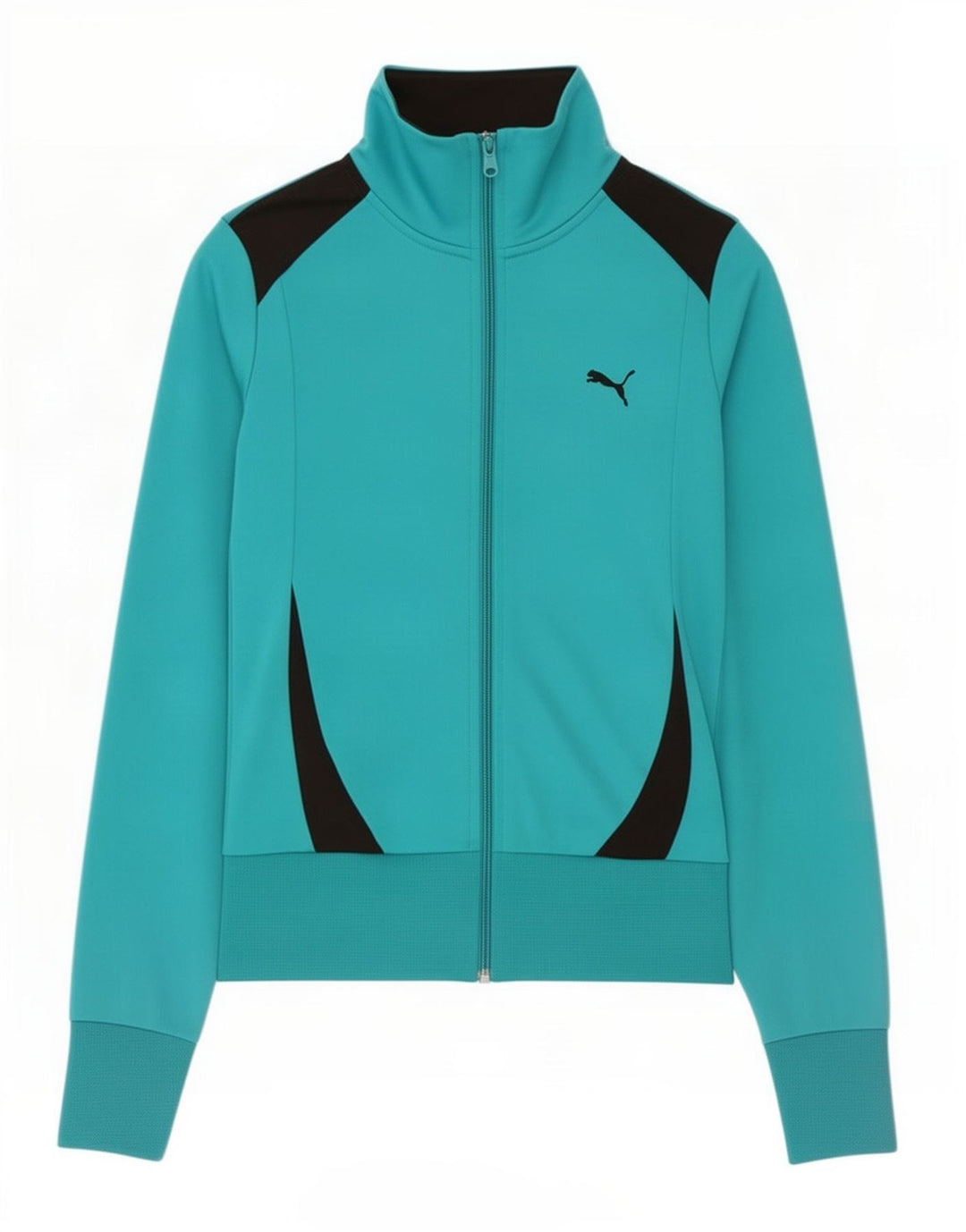 Puma Veste de survêtement pour femme UK 12 Turquoise moyen Colourblock