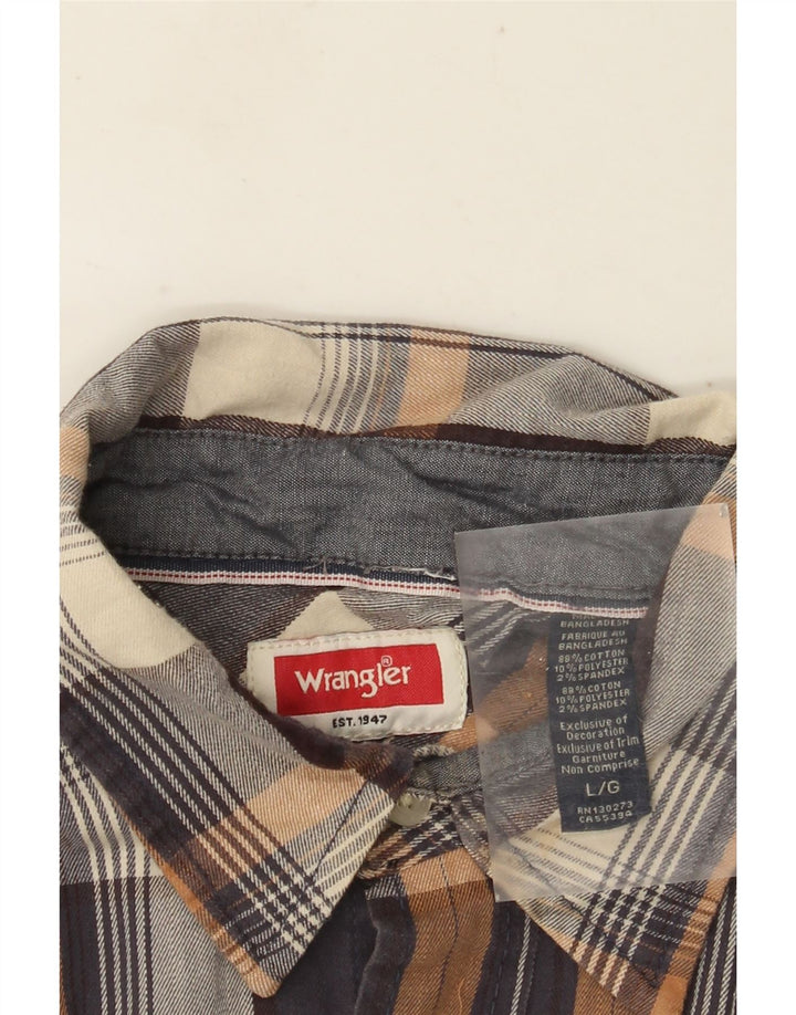 WRANGLER Chemise Flanelle Homme Grand Carreau Multicolore Coton