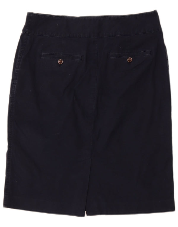 Ralph Lauren Jupe droite pour femme US 8 Medium W32 Bleu marine en coton