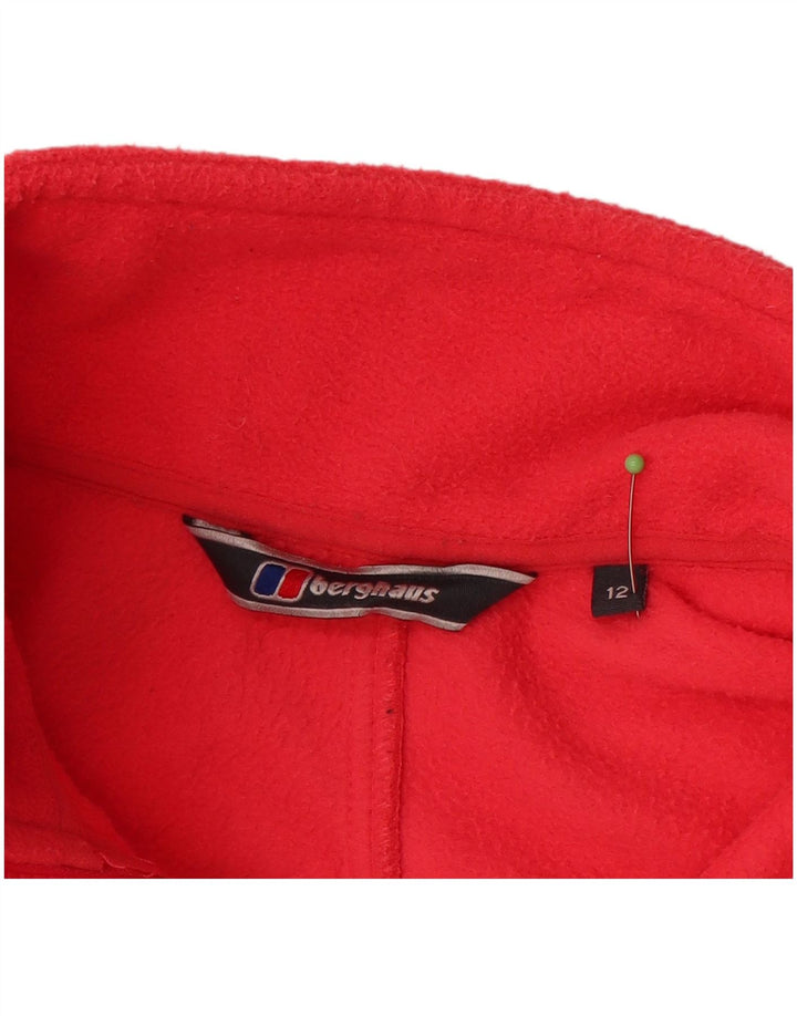 BERGHAUS Womens Fleece Jacket UK 12 Medium Pink Polyester