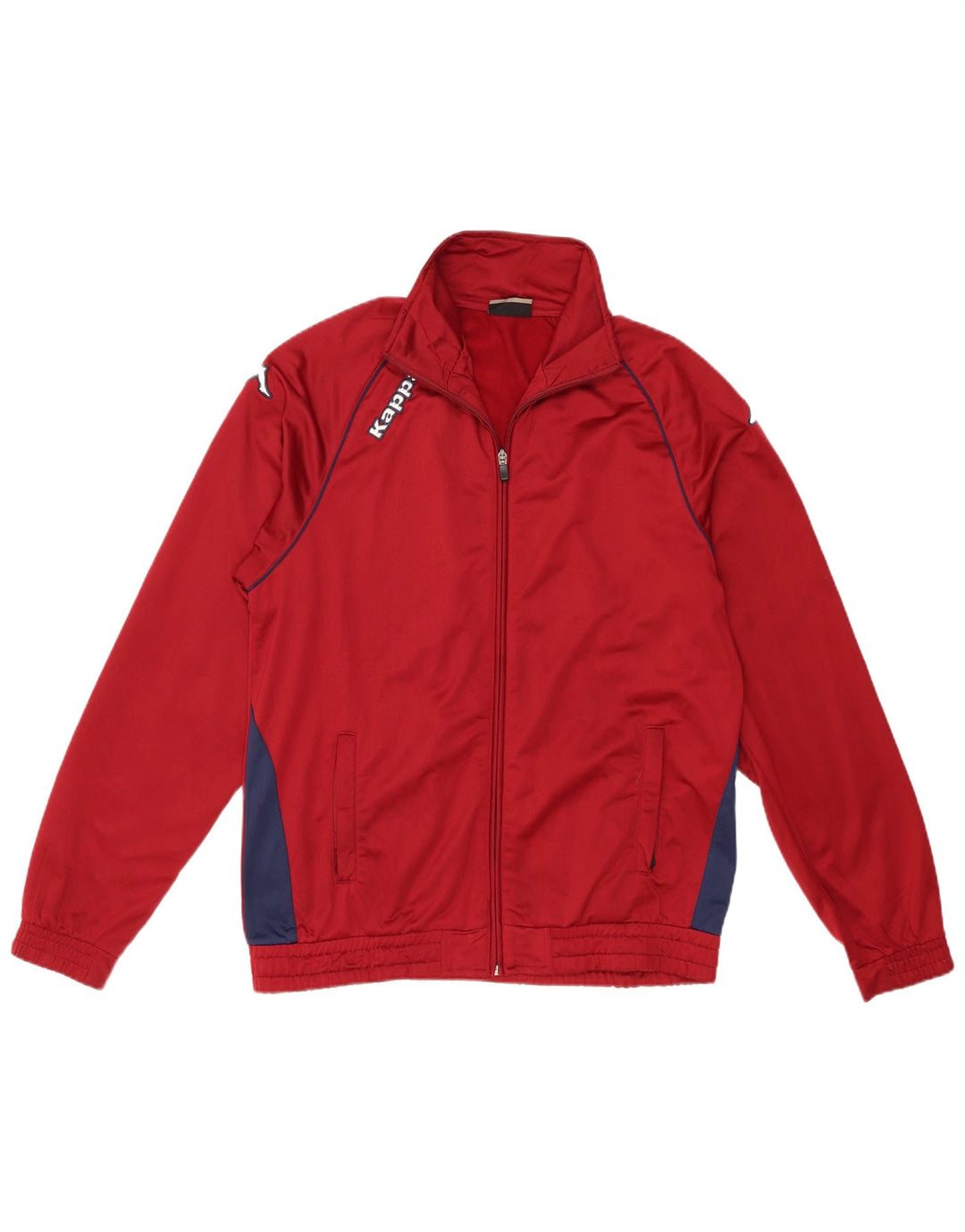 Kappa Veste de survêtement graphique pour homme Taille L Bordeaux Colourblock