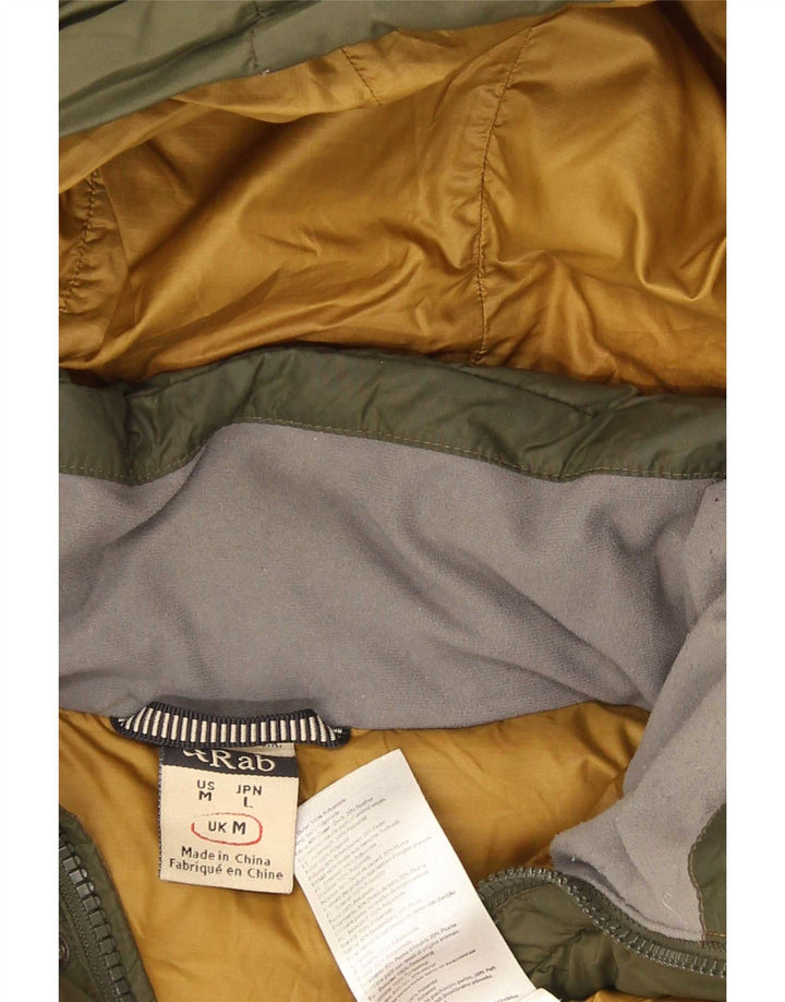 Rab Veste matelassée à capuche pour hommes UK 38 Medium Kaki Polyamide