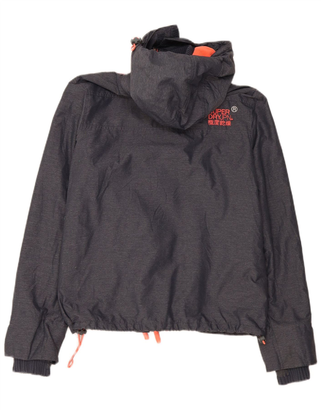 Superdry Veste coupe-vent à capuche Windcheater pour femme UK 16 Large Gris