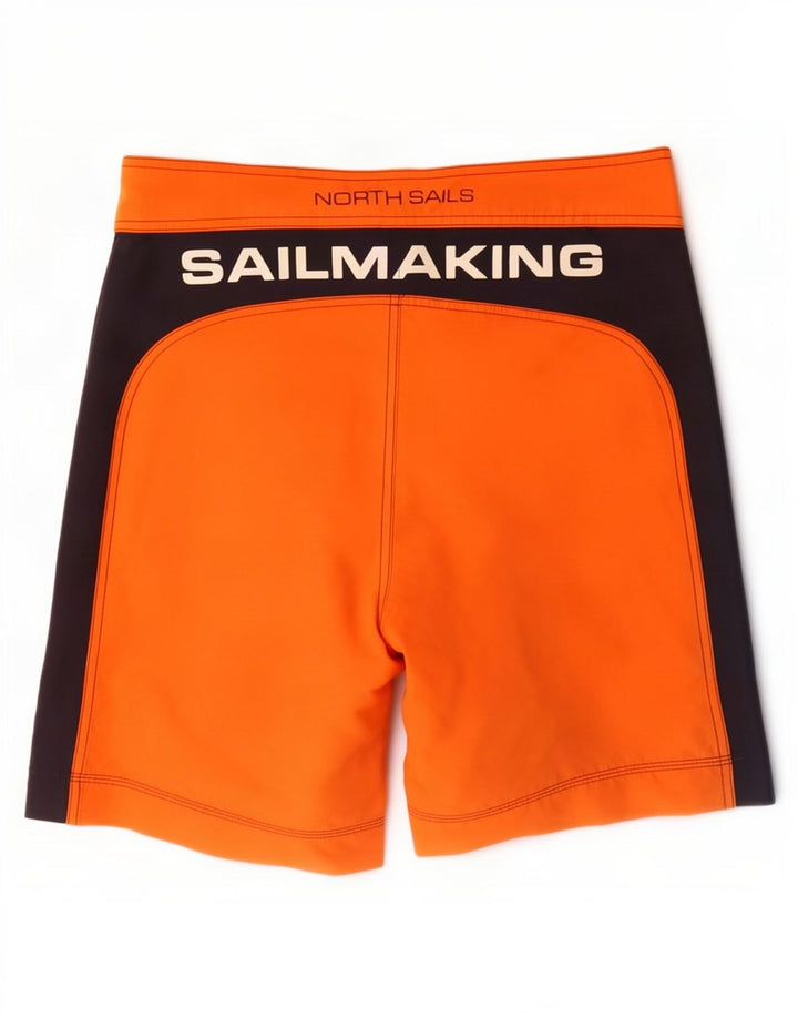 North Sails Short de Bain Graphique Homme Orange Moyen Colourblock