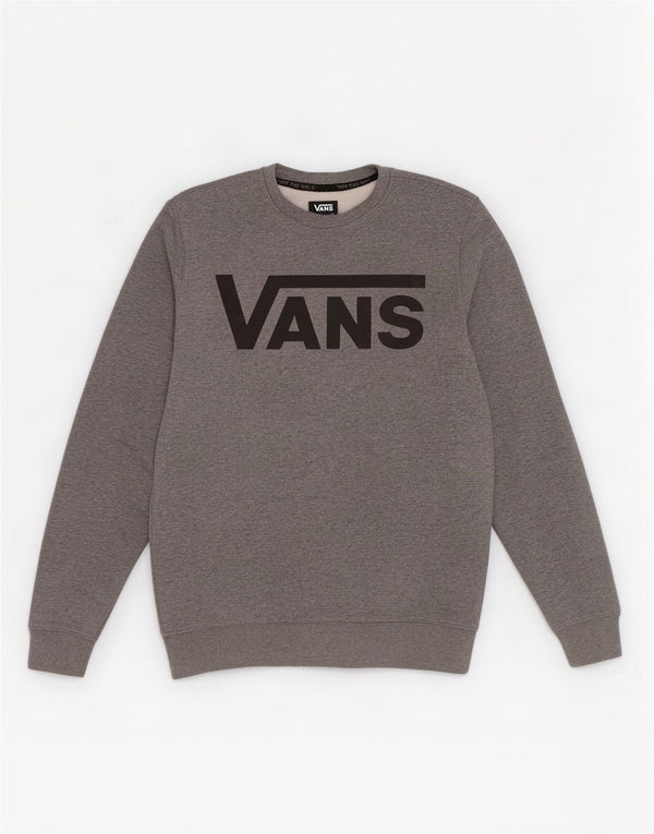 Vans Sweat-shirt graphique pour hommes en coton moucheté petit gris