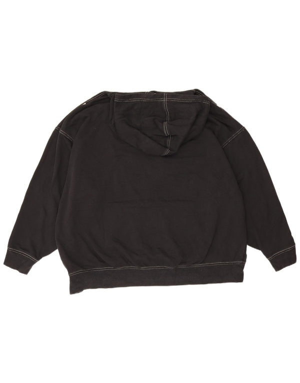 Nike Pull à capuche surdimensionné pour homme Petit coton noir