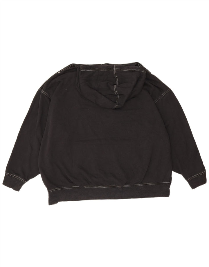 Nike Pull à capuche surdimensionné pour homme Petit coton noir