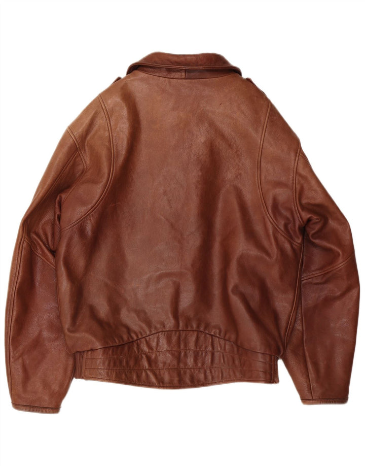 Dainese Veste en cuir pour homme IT 52 Large Marron