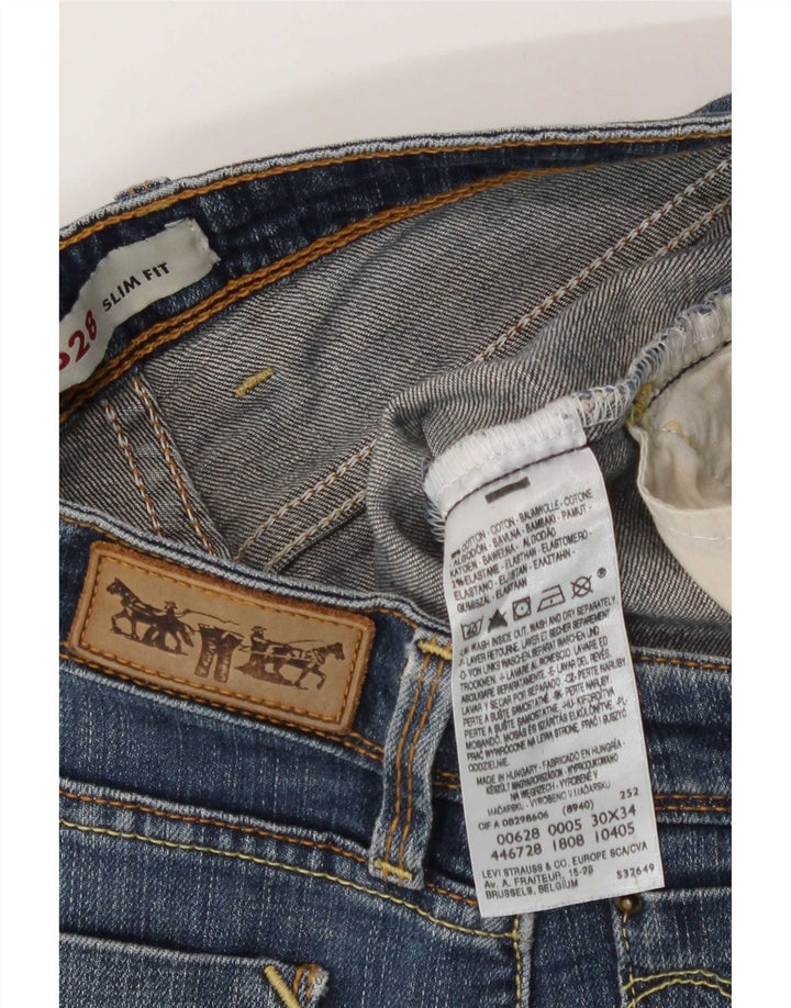 Levi's Jean Slim 628 Femme W30 L34 Bleu Coton