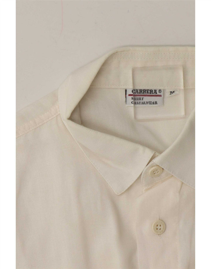 Carrera Chemise à Manches Courtes Homme Blanc Moyen