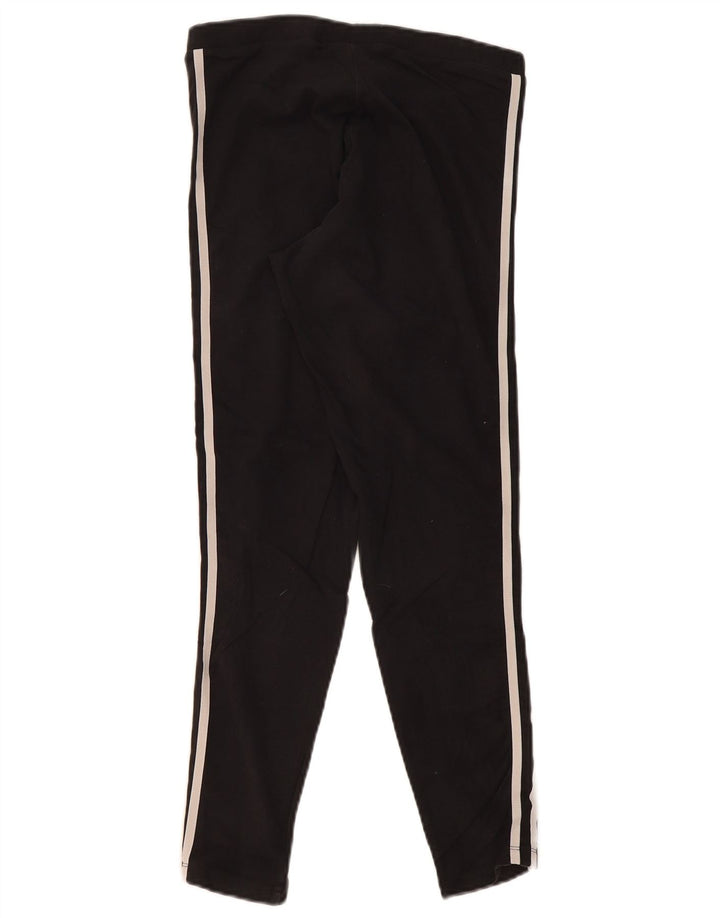Adidas Leggings Femme UK 14 Coton Noir Moyen