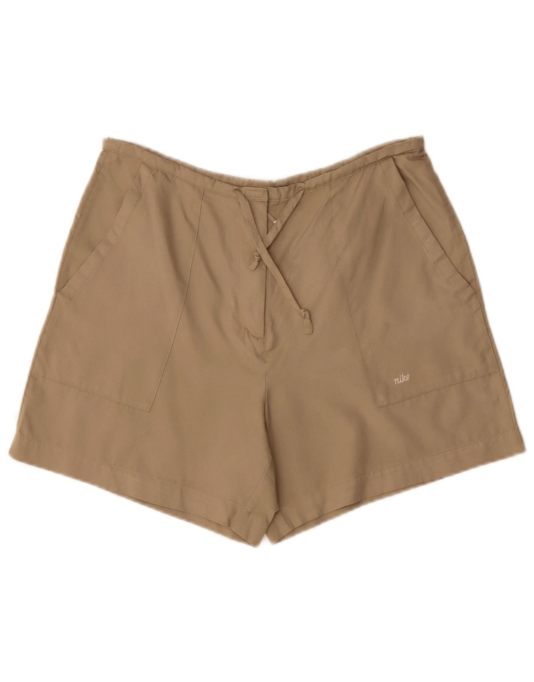 Short Nike Femme US 8/10 Medium W30 Beige Polyester