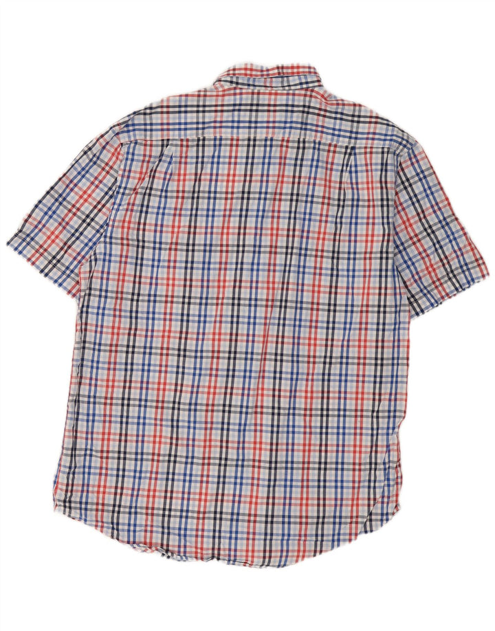 Izod Chemise à Manches Courtes Homme Grand Carreau Multicolore Coton