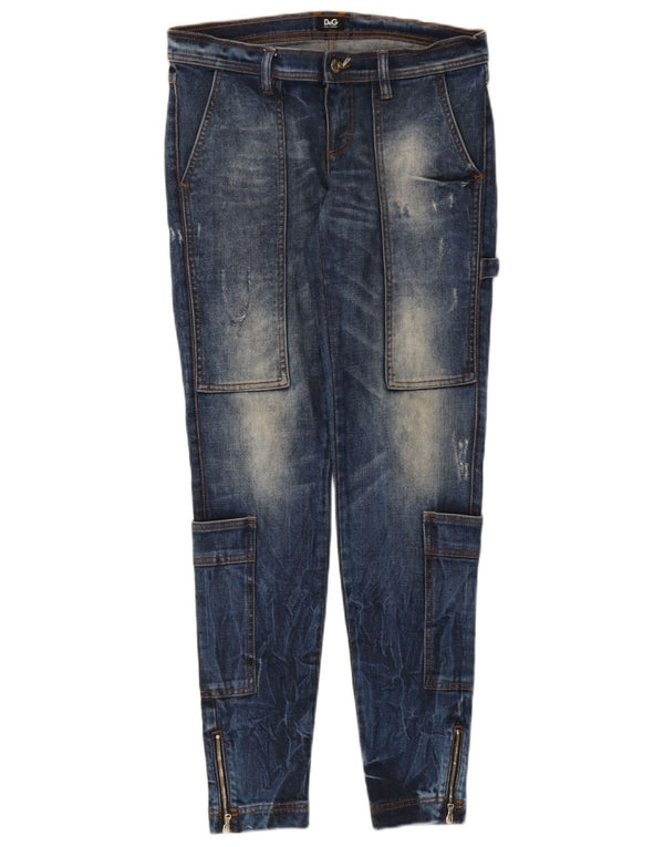 Dolce & Gabbana Jean skinny effet vieilli pour femme IT 40 Small W30 L30 Bleu