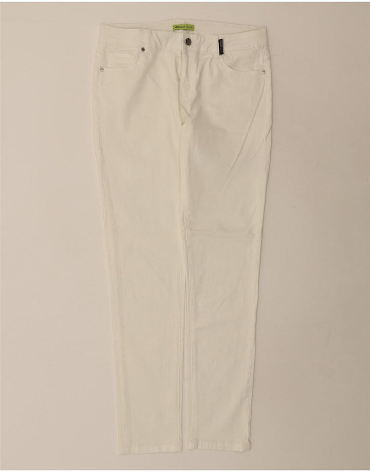 Versace Jean slim femme IT 44 Medium W32 L31 coton blanc