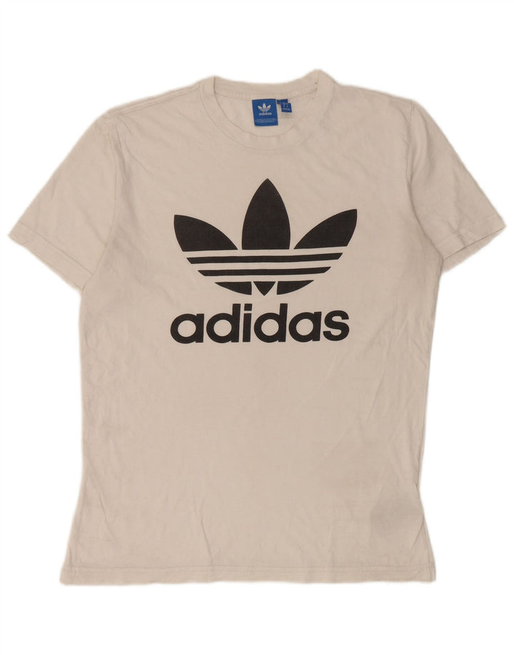 Adidas T-shirt graphique pour homme en coton blanc moyen