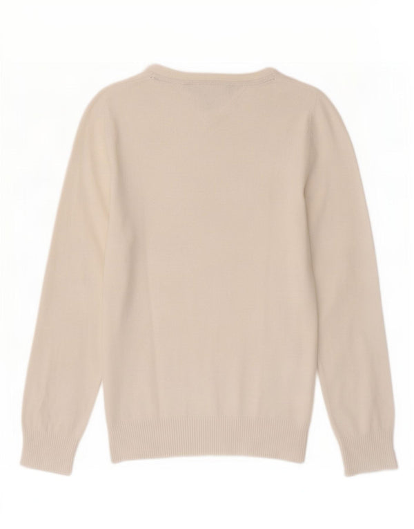 Tommy Hilfiger Pull col bateau pour femme UK 12 Blanc moyen