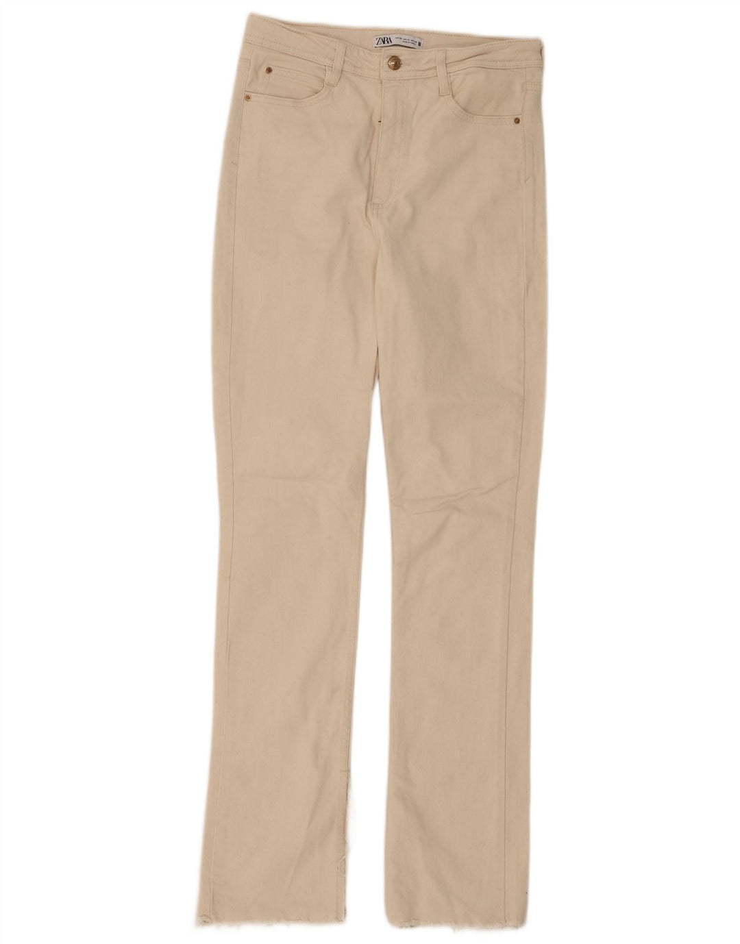 Zara Femme Jean Slim EU 38 Small W28 L33 Blanc Cassé