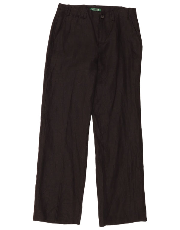 Ralph Lauren Pantalon chino large pour femme US 4 Small W32 L33 Lin noir