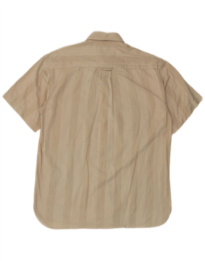 Chemise à manches courtes vintage pour hommes Beige moyen