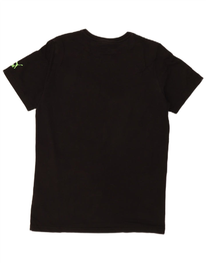 Puma T-shirt graphique pour homme, petit, noir, coton
