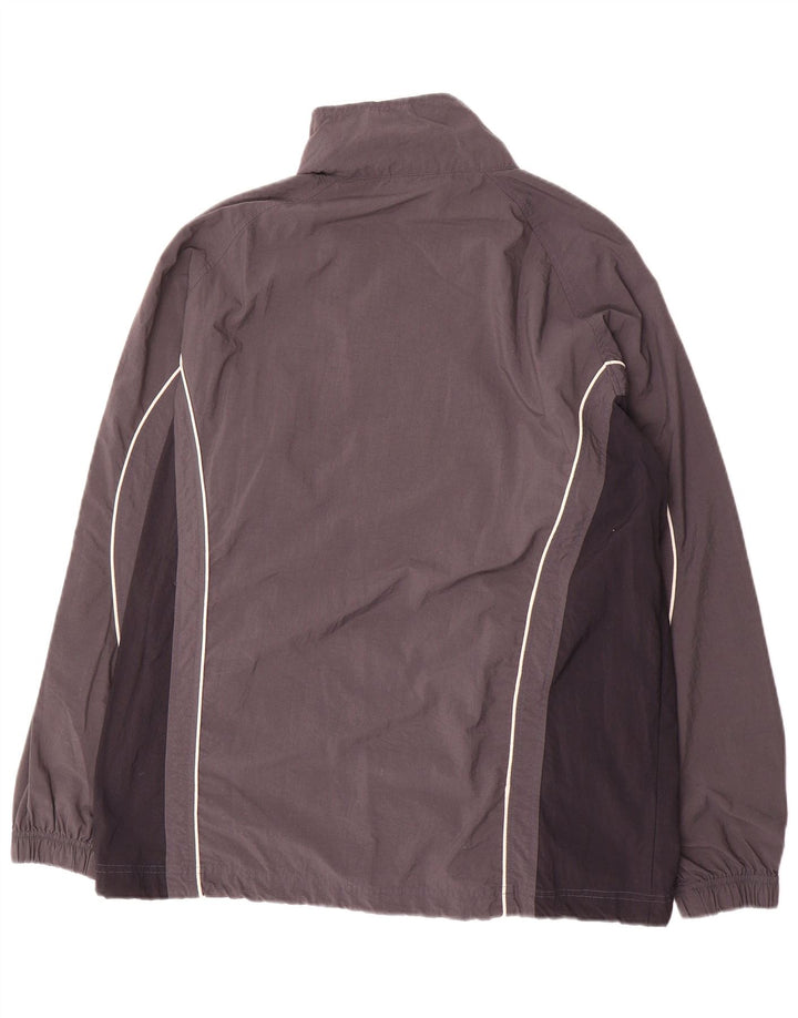Asics Veste de survêtement pour homme Large Gris Colorblock Nylon