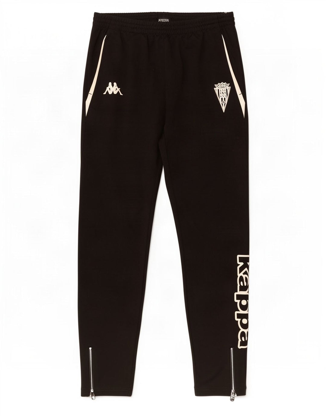 Kappa Pantalon de Survêtement Graphique Homme XL Noir Polyester