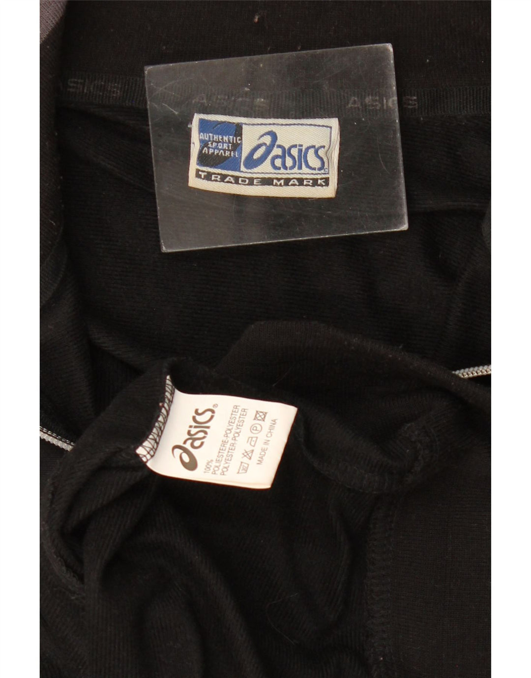 Asics Veste de survêtement pour femme UK 14 Medium Noir Polyester