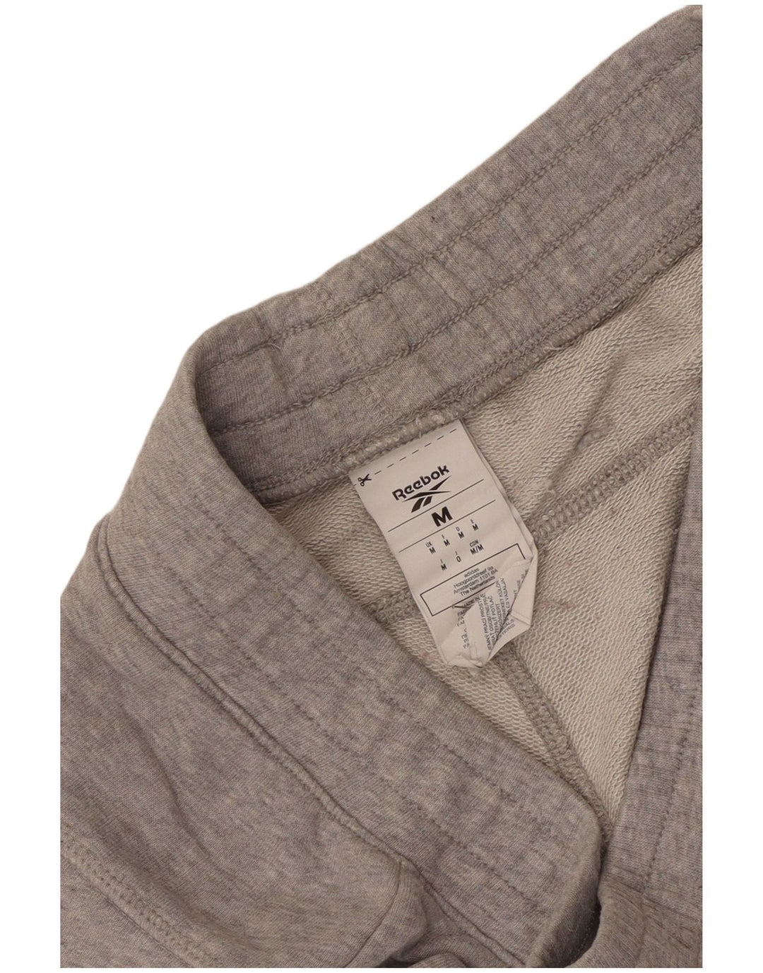 Reebok Pantalon de Survêtement Joggers Homme Gris Moyen Flecked Cotton
