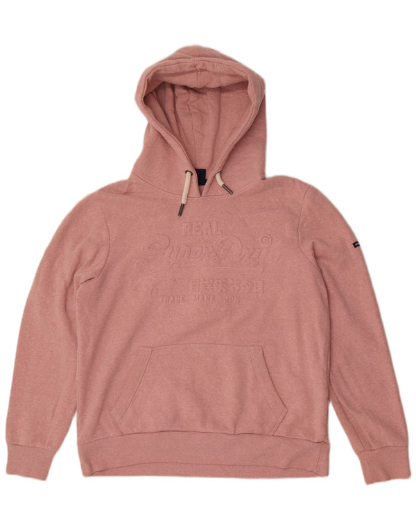 Superdry Pull à capuche graphique pour femme UK 16 Large Rose