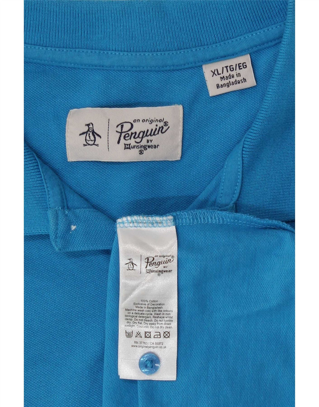 Penguin Polo Homme XL Bleu Coton