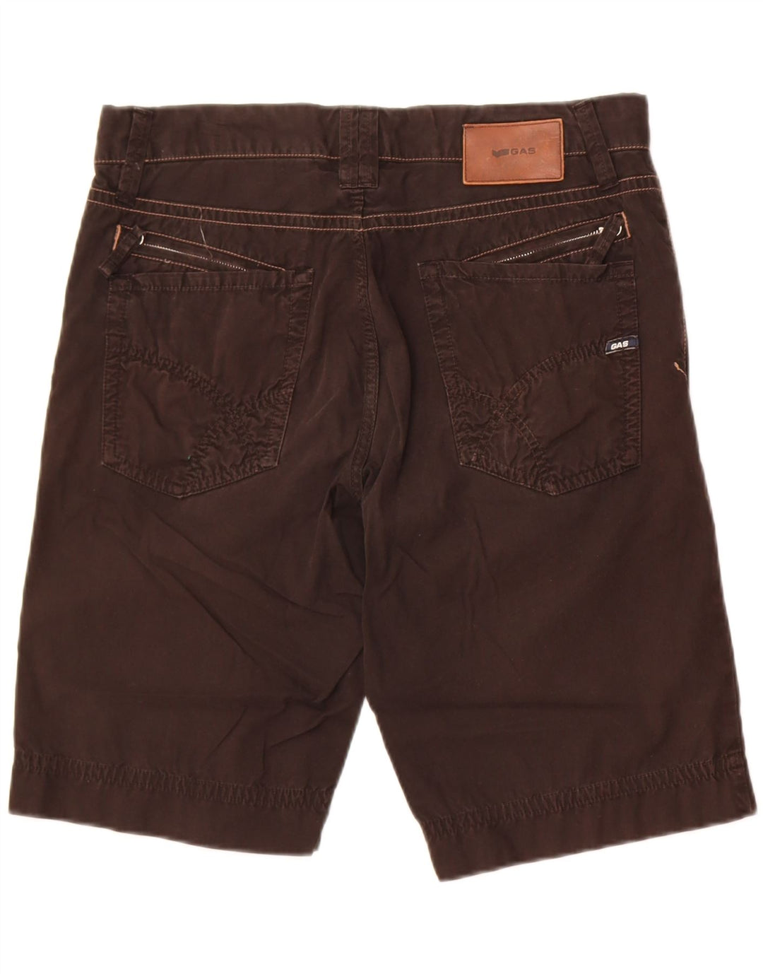 Gas Short Chino Homme W34 Grand Coton Noir