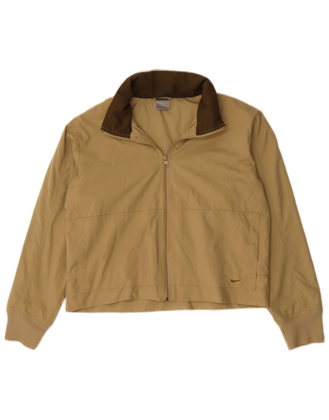 NIKE Veste de survêtement courte à capuche pour femme US 8/10 Beige moyen