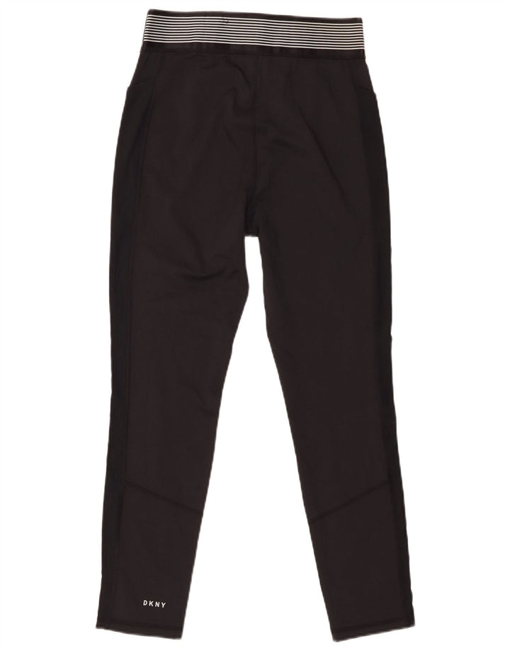 Dkny Legging court graphique pour femme UK 12 Polyester noir moyen