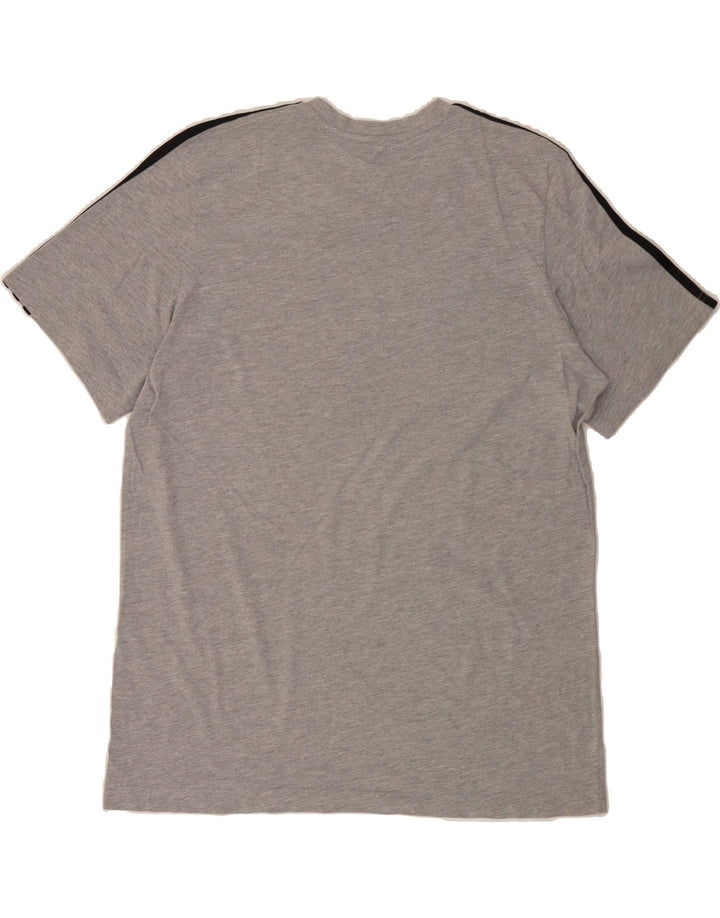 ADIDAS Mens T-Shirt Top XL Grey Flecked Vintage Adidas and Second-Hand Adidas from Messina Hembry 
