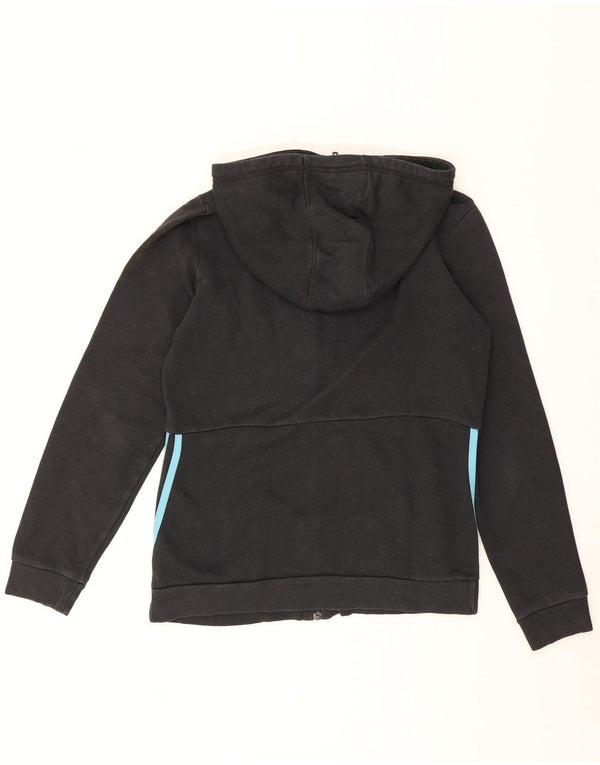 Adidas Pull à capuche zippé pour femme UK 12/14 Coton noir moyen