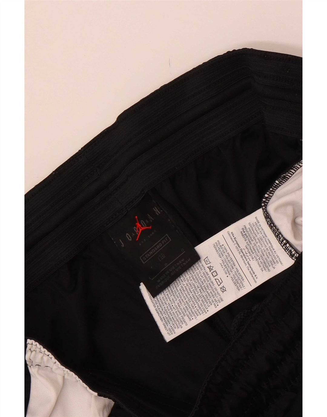 Jordan Short de sport coupe standard pour homme Taille L en polyester color block noir