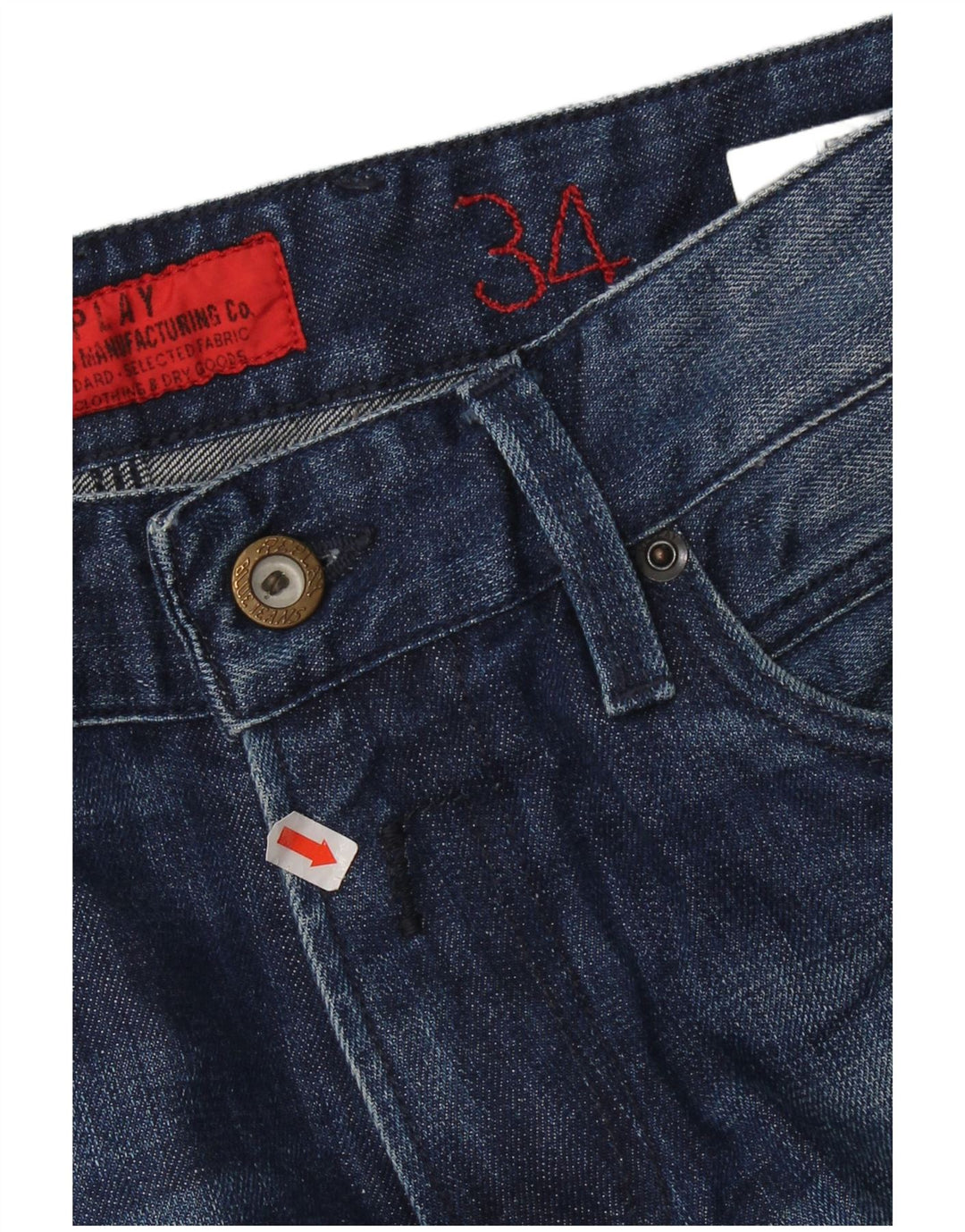 Replay Jean droit homme W36 L32 bleu coton