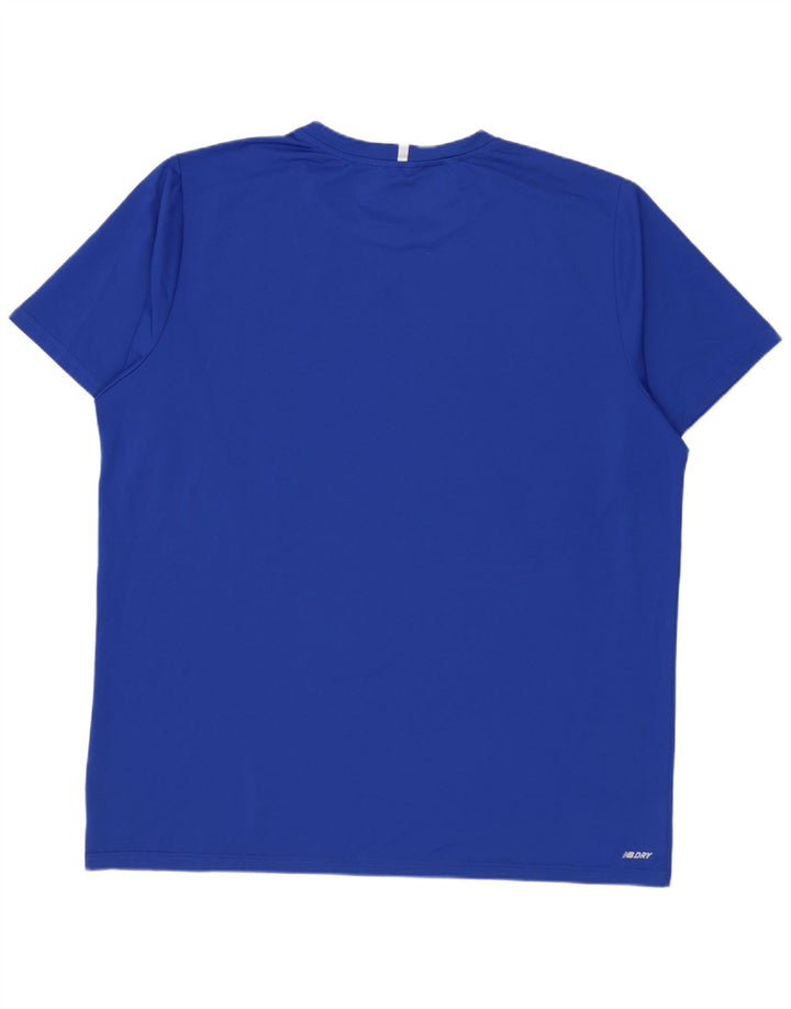 NEW BALANCE T-Shirt Homme Haut XL Bleu