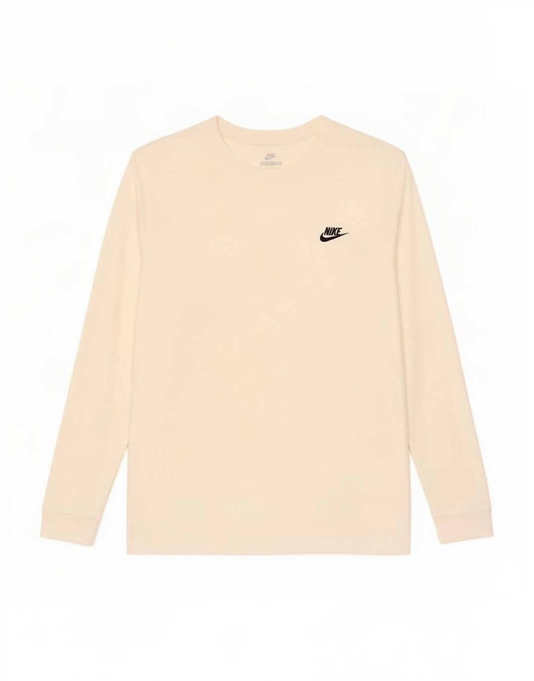 Nike Haut à manches longues pour homme en coton blanc cassé