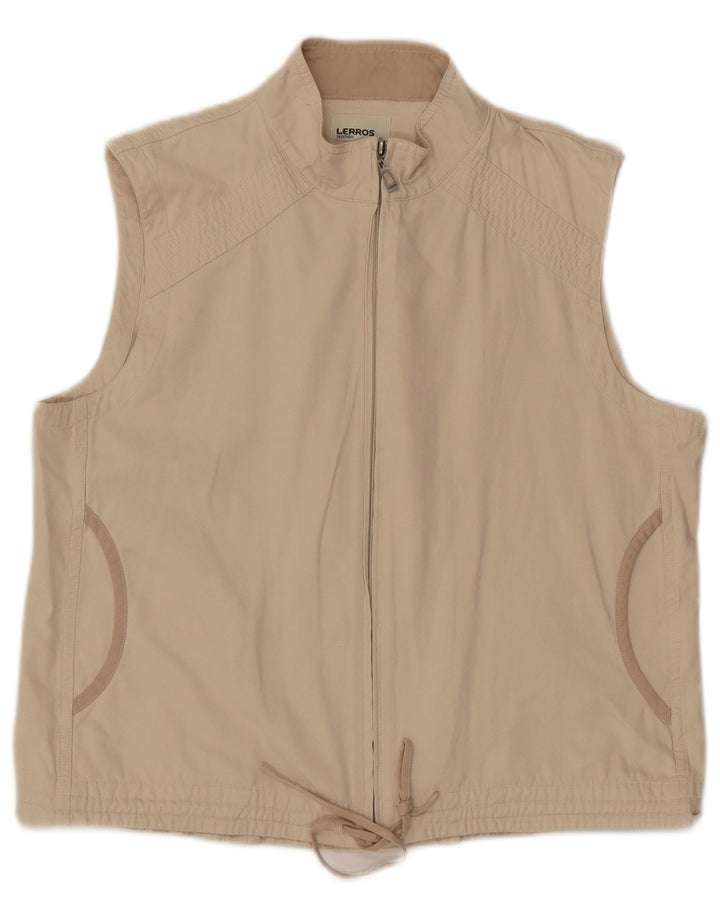 Lerros Femme Gilet IT 42 Coton Beige Moyen