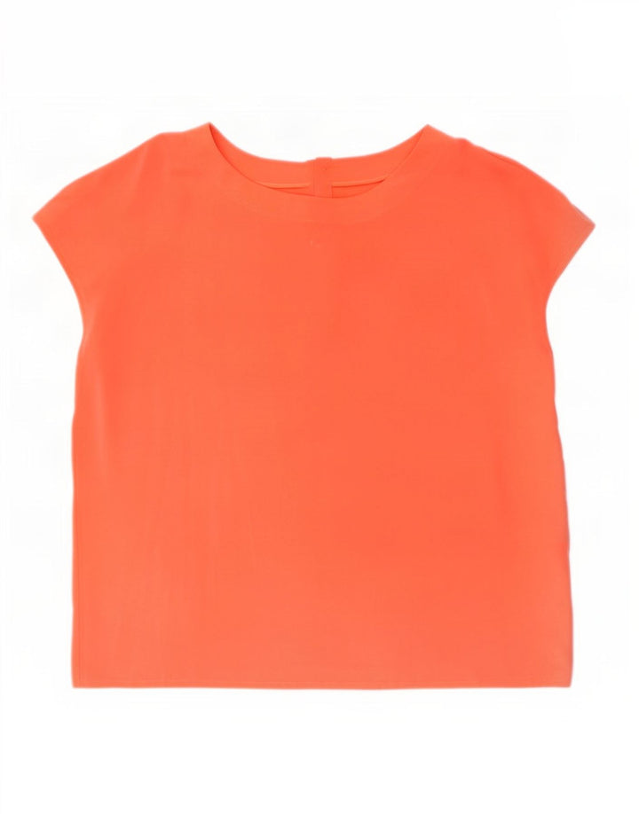 Chemisier femme vintage Top UK 18 XL Orange