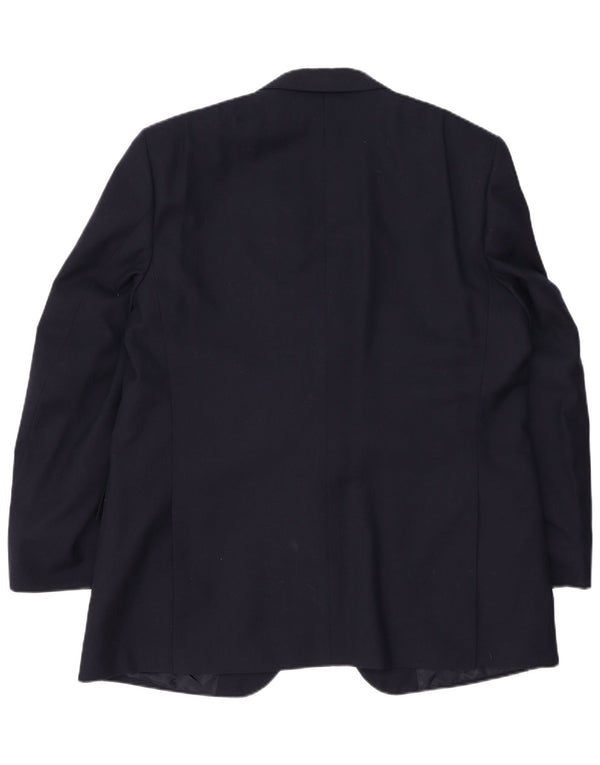 BURBERRYS Veste blazer à 2 boutons pour homme UK 40 Large Bleu marine