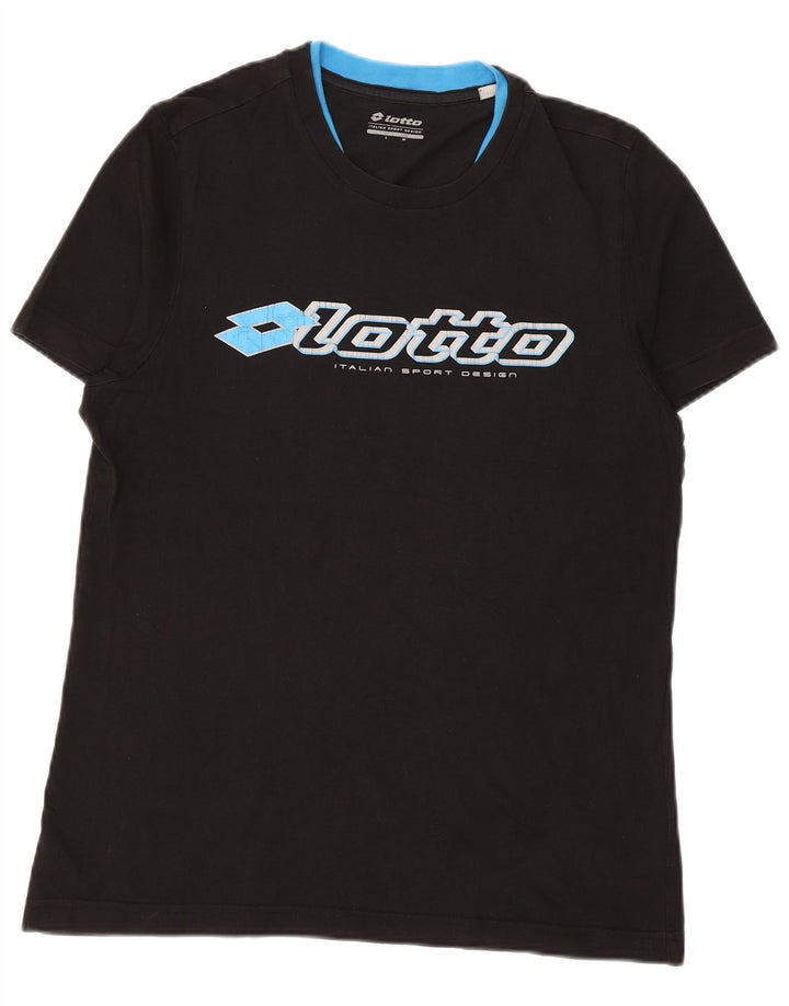 LOTTO T-Shirt Graphique Homme Noir Moyen