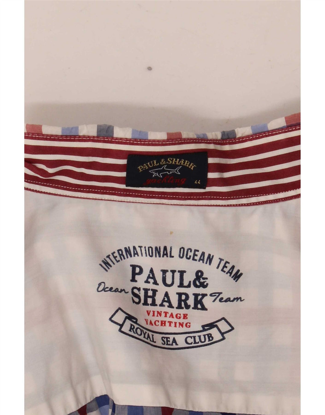 Paul & Shark Chemise de yachting pour homme Taille 44 XL Vichy multicolore