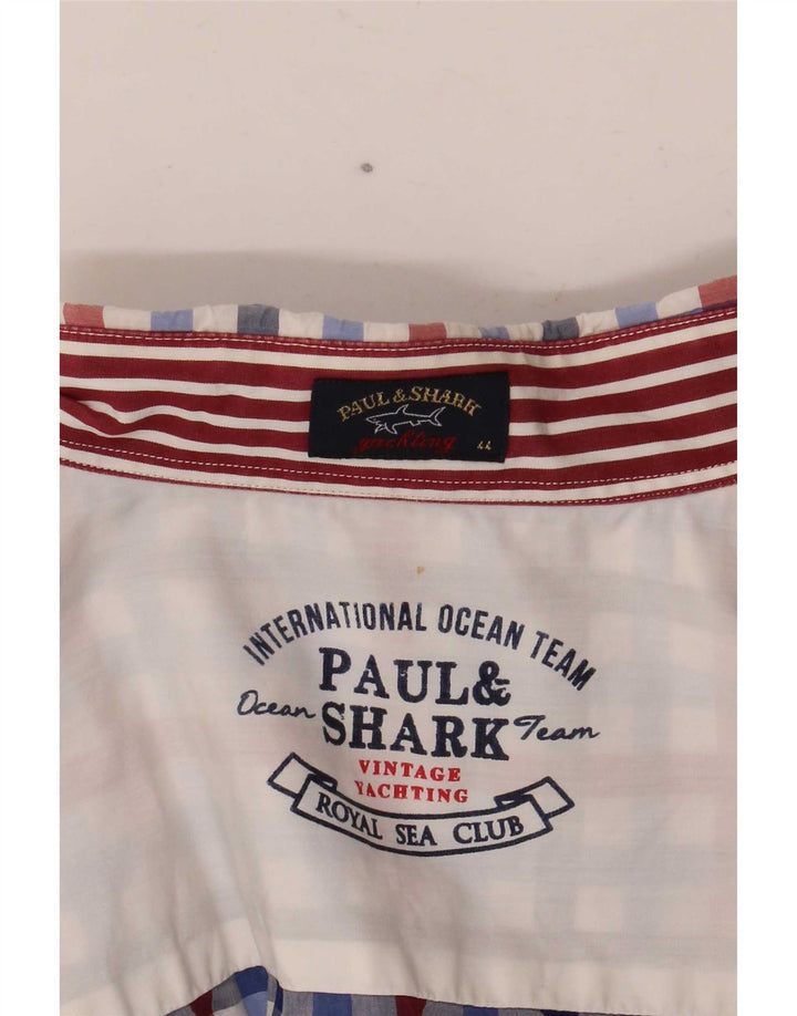 Paul & Shark Chemise de yachting pour homme Taille 44 XL Vichy multicolore