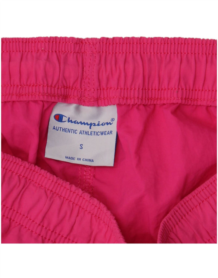 Champion Short de Sport Graphique Homme Petit Nylon Rose