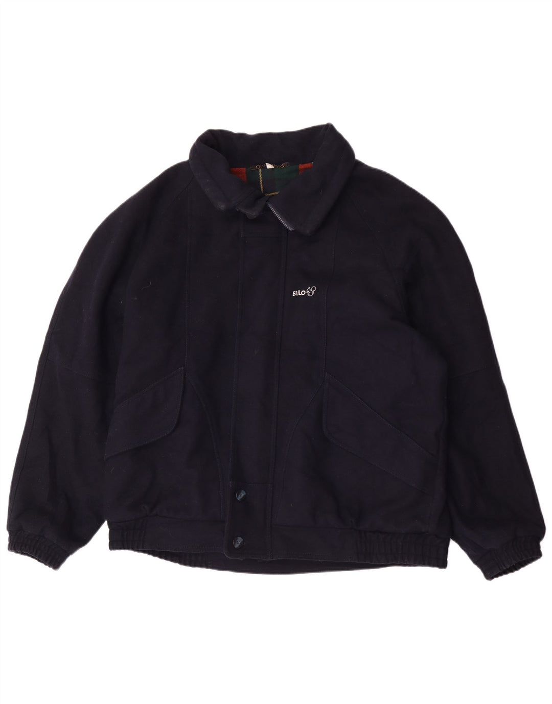 Bailo Veste Bomber Coupe Ample Homme IT 52 XL Bleu Marine Laine