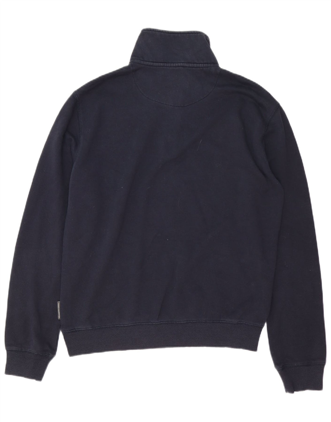 FRENCH CONNECTION Pull Sweat Col Zippé Homme Bleu Marine Moyen Coton